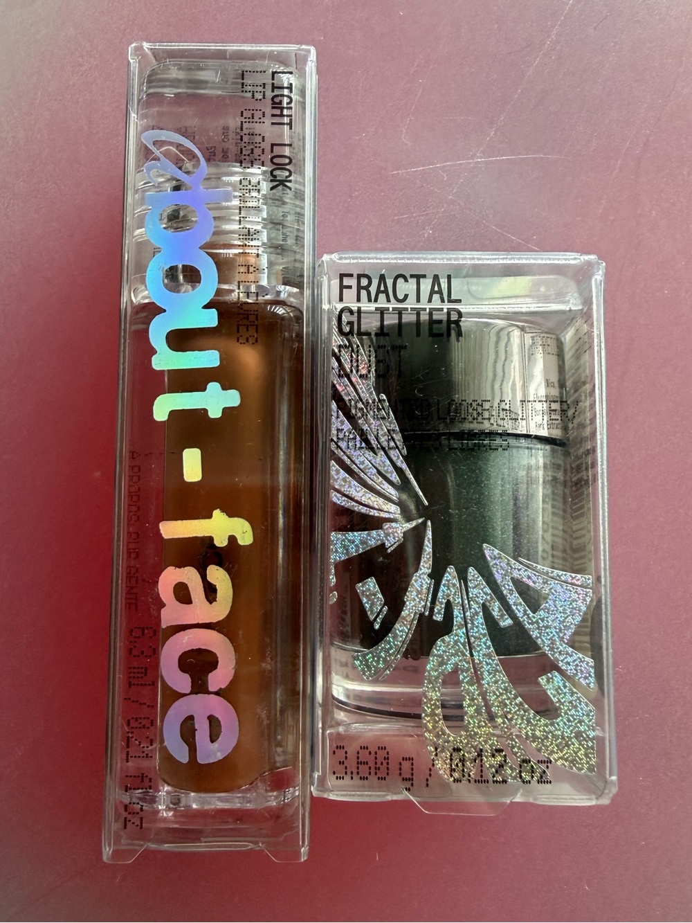 About Face Facial Glitter & Light Lock Gloss Duo